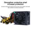 SCRUBY 2600/2400/2000/1800W PSU ATX Mining Power Supply 180-265V ETH Bitcoin Miner Ethereum Mining Power Supply Support 8 Graphics Card(2000w) view 3