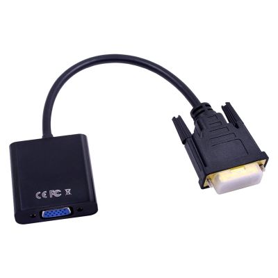 FFHDJL 10PCS 1080P DVI-D to VGA Adapter Cable 25Pin Male to 15Pin Female HDTV Converter for PC Computer Monitor Display Card