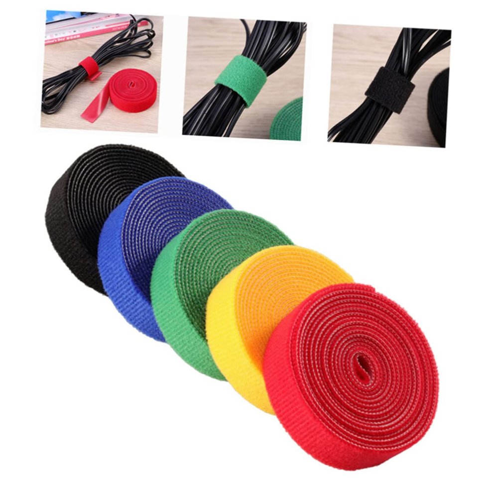 Angoily Reusable Hook and Cable Straps for Wire Organizer for Electronics Tablets Tvs Tape for Tidy