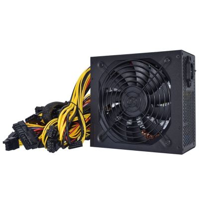KGFCE 2000W ATX 12V ETH Coin Mining Miner Power Supply PC Power Supply 8 Graphics Cards Bitcoin Miner Riser PSU 2000W