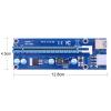 BHOLSA 10pcs VER006C 100cm PCI-E Riser Card 006C PCI Express 1X 16X USB3.0 Cable 6Pin to 15Pin Power Cord for Graphics Card view 2