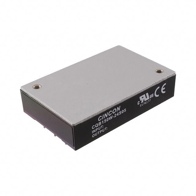 CQB150W-24S24,Isolated DC/DC Converters - Through Hole DC-DC Converter, Quarter Brick, 150 Watt, 4:1 Input Range, Single Output, 24VDC Output, 6.3A max., 6300uF, 89.5% Efficiency