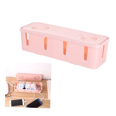 Angoily Plug Socket Storage Organizer Strip Safety Box for Hiding Cables Cord Management for Home Office Easy to Use Lightweight Design
