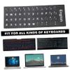 HOMSFOU 10sheets Alphabet Stickers Computer Keyboard Replacement Stickers Easy Apply Letter for Keyboard Multi-Language view 2