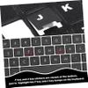 HOMSFOU 10sheets Alphabet Stickers Computer Keyboard Replacement Stickers Easy Apply Letter for Keyboard Multi-Language view 3