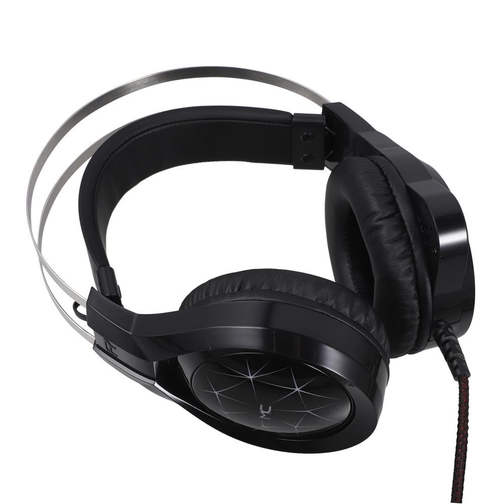 Angoily 1pc Wired Gaming Headset Microphone Comfortable Black Headphones for Computer Console and Laptop Gaming Soft Padding and Noise Cancelling for Sessions