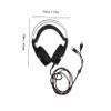 Angoily 1pc Wired Gaming Headset Microphone Comfortable Black Headphones for Computer Console and Laptop Gaming Soft Padding and Noise Cancelling for Sessions view 2
