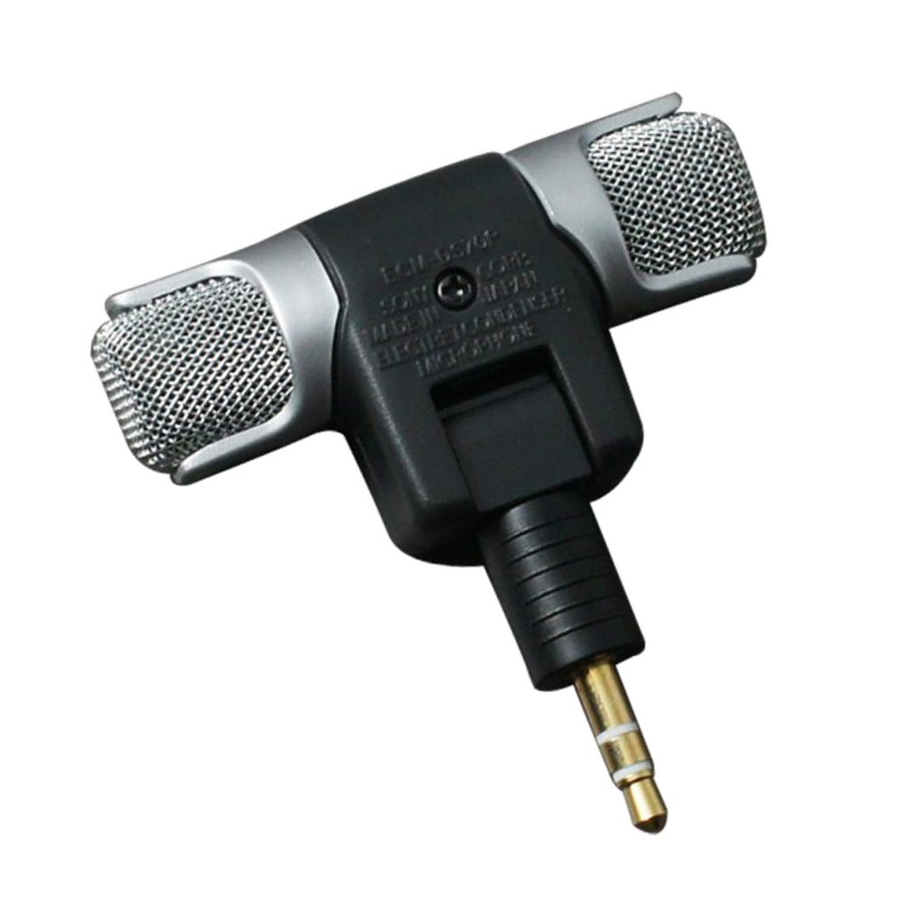 Angoily 1pc Mini Stereo Microphone for Pc and Laptop Lightweight Meetings and Recording Omnidirectional Easy for Voice Chatting and Gaming