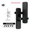 FGCJFG Tuya WiFi Digital Electronic Lock Smart Door Lock House with Password Biometric Fingerprint Door Lock APP Remotely(22x180) view 2