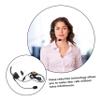 Angoily Wired Computer Headset with Mic Lightweight Single-Ear Earphone for Call Centers Online Courses and Skype Chats Comfortable and Functional Design Black view 4