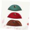 Angoily 3pcs Metal Snap Easy Open Close Pu Leather Cord Organizer Cord Keeper Cable Storage Organizer Wire Holder Earphone Fixer Holder view 3