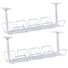 Angoily 2pcs Desk Cable Tray Cable Management Box Cord Organizer for Desk Wire Organizing Rack Compact Storage view 1
