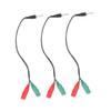 Angoily 3pcs Headphone Splitter Audio Adapter Cable Adapter for Laptop Phone Microphone Strong Portable Random Color view 1