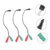 Angoily 3pcs Headphone Splitter Audio Adapter Cable Adapter for Laptop Phone Microphone Strong Portable Random Color view 4