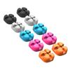 Angoily 10pcs Silicone Cord Holder Clips for Cable Management Self-Adhesive Wire Organizers Black Gray and Orange Durable Desktop for Tidy Spaces view 1