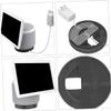 Angoily 10 Compatible Desktop Speaker Bracket Wire Management Stand for Speakers Black view 2