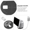 Angoily 10 Compatible Desktop Speaker Bracket Wire Management Stand for Speakers Black view 3
