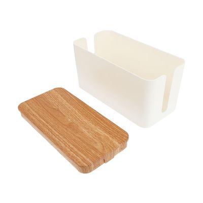 Angoily Box Compact Organizer Lid for Cords Wires Prevents Damage from Boys and Girls Pets for Home Office Use