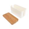 Angoily Box Compact Organizer Lid for Cords Wires Prevents Damage from Boys and Girls Pets for Home Office Use view 1