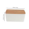 Angoily Box Compact Organizer Lid for Cords Wires Prevents Damage from Boys and Girls Pets for Home Office Use view 2