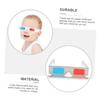 Angoily 50pcs Cardboard Glasses Set Red Blue Anaglyph Glasses for Games Movies Movie Lovers view 3