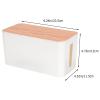Angoily Household Cable Organizer Box and Wear-Resistant Electric Wire Storage for Tidy Desktop Reserved Charging Uv Grain Finish view 2