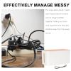 Angoily Household Cable Organizer Box and Wear-Resistant Electric Wire Storage for Tidy Desktop Reserved Charging Uv Grain Finish view 4