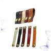 Angoily 10pcs Leather Cord Organizer Mixed Cable Winder Wrap for Earphones Data Cables Tidy Power Cord Management view 3