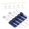 Angoily 2 Sets Magnetic Cord Holder for Desk Cable Management Cable Sleeves Cord Organizer Detachable Magnets for view 4
