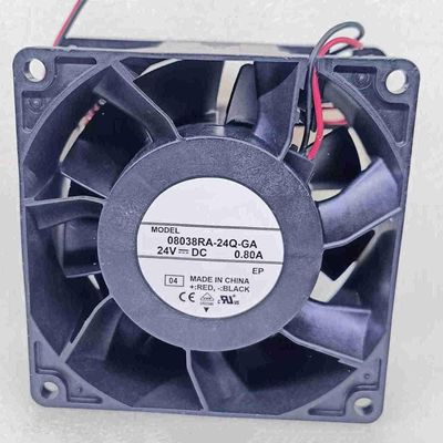 08038RA-24Q-GA 80X80X38MM 8CM 24V 0.80A 2-Wire Inverter Fan