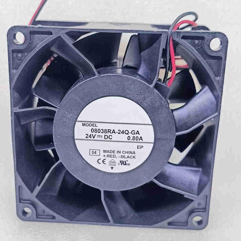08038RA-24Q-GA 80X80X38MM 8CM 24V 0.80A 2-Wire Inverter Fan