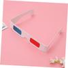 Angoily 10pcs Cardboard Frame Glasses for Boys and Girls Movie Glasses Red Frame Stereoscopic view 4