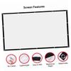 Angoily Portable Foldable Projector Screen High-Definition Anti-Crease Material for Indoor and Outdoor Use for Home Theater Camping Parties and Classrooms view 2