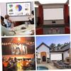 Angoily Portable Foldable Projector Screen High-Definition Anti-Crease Material for Indoor and Outdoor Use for Home Theater Camping Parties and Classrooms view 4