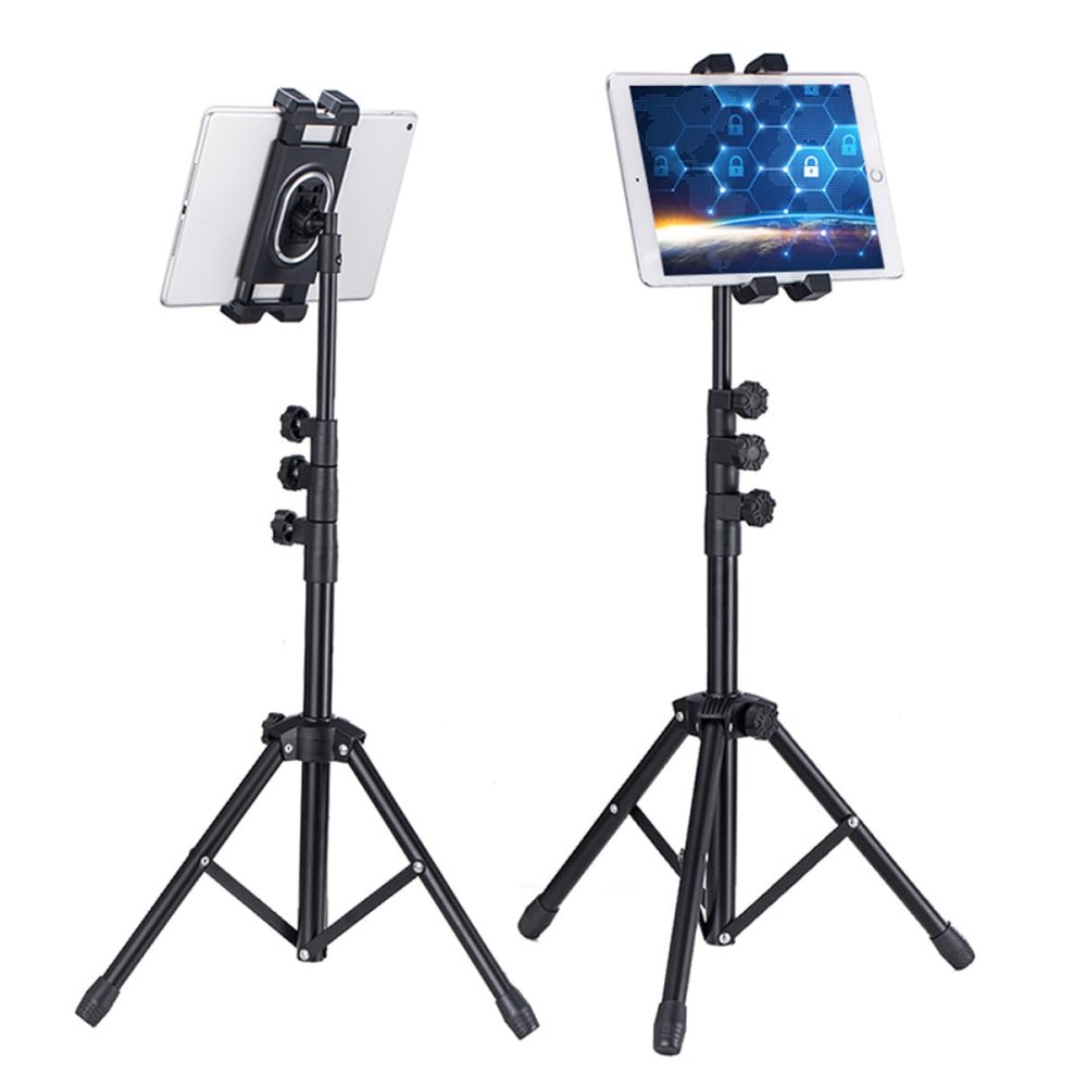 Angoily Creative Laptop and Phone Bracket and Tripod for Desktop Use Compatible Devices Black