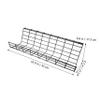Angoily Desk Tray Iron Rack for Organizing Cords and Cables Space-Saving for Use Easy to Install view 4