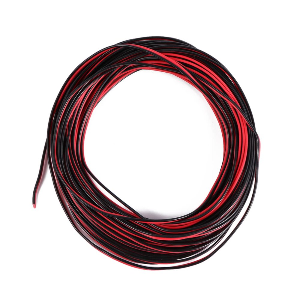 Angoily 20m Long Copper Core Speaker Wire PVC Insulated Audio Cable for Home Stereo Systems