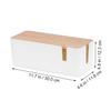 Angoily Cable Storage Box Lid Wire Organizer for Design for Tidy Management and Cord Control for Chargers and Electronics view 2