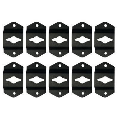 Angoily 10pcs High Performance Small Speaker Hooks Corner Connector Bracket Easy Install Hanger Connector for Audio Speaker