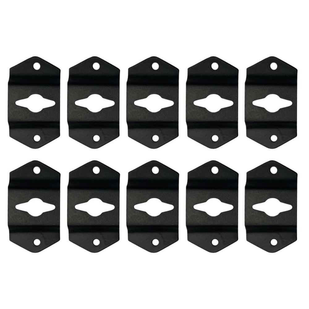 Angoily 10pcs High Performance Small Speaker Hooks Corner Connector Bracket Easy Install Hanger Connector for Audio Speaker