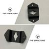 Angoily 10pcs High Performance Small Speaker Hooks Corner Connector Bracket Easy Install Hanger Connector for Audio Speaker view 2