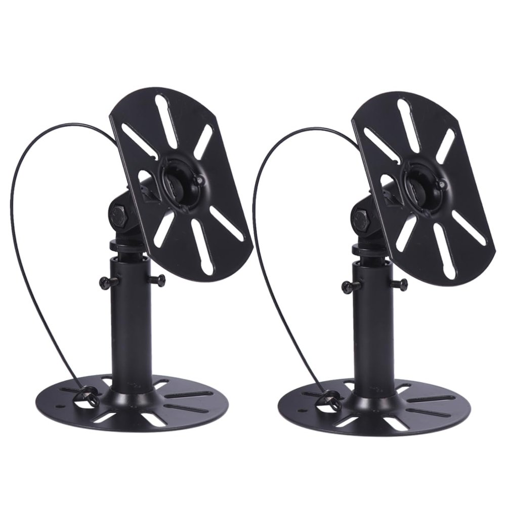Angoily 2pcs Speaker Hanging Bracket Angle Wall Mount Rack for Home Cinema Speakers