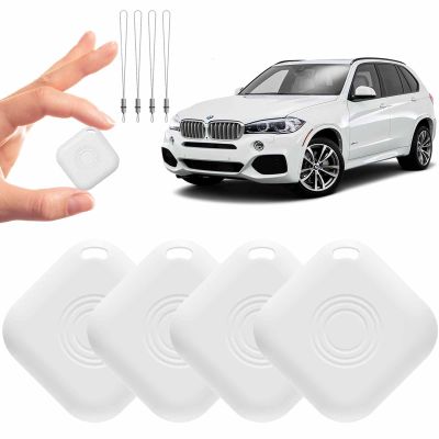 4 Pack GPS Tracker for Vehicles,Mini GPS Tracker for Vehicles,No Subscription No Monthly Fee Work with Find My (iOS Only),Real-Time Tracking Device with 4 Lanyards,for Kids,Dogs,Key,Luggage,Bag
