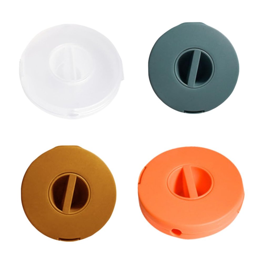 Angoily 4pcs Rotatable Cable Organizer Cable Clip Holder for Headphones Chargers USB Cords Compact and Transparent Design Orange Desk Office Home Use