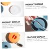 Angoily 4pcs Rotatable Cable Organizer Cable Clip Holder for Headphones Chargers USB Cords Compact and Transparent Design Orange Desk Office Home Use view 4