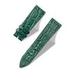 Handcrafted Alligator Leather Watch Straps  Unique Grain, Genuine Leather Bands for Apple Watch Series 1-9 & SE  Premium Accessories for 38-49mm Models (Apple Watch 41mm, Deep Green) view 3
