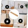 Angoily Multi-functional Wall-mounted Vinyl Record Holder Solid Display Rack for Albums and Magazines Stylish Home Storage for Music view 4