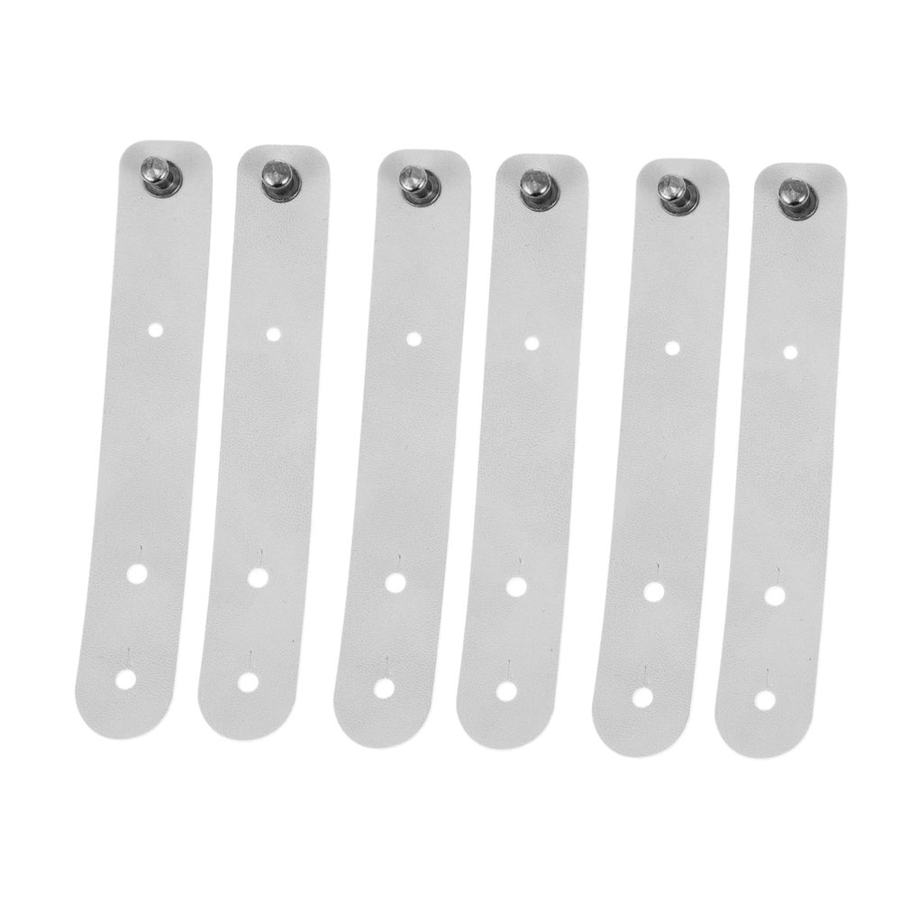 Angoily 6pcs Leather Cable Straps Cord Keeper for Power Cord Earphone Lines Cable Wrap Organizers Storage for