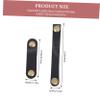 Angoily 24pcs Cow Leather Cord Organizers Durable Earphone Winders Usb Cable Clips for Efficient Cable Management Short Long Black Brown Straps view 2