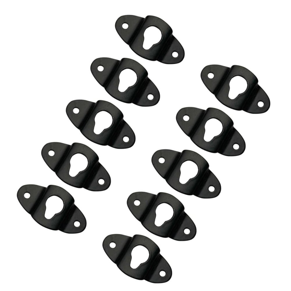 Angoily 10pcs Wall Mount Hook for Audio Speakers Iron Hanger Connector for Surround Compact Design for Easy Storage